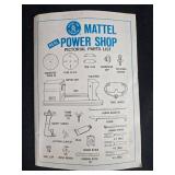 Vintage Mattel Power Shop Woodworking Tool Set with Heater, Accessories, and Manuals
