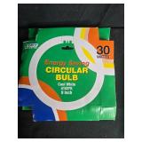 Mixed Household Lot with Metal Flower Cart, Plastic Plates, Drop Cloth, Bulb, and Storage Items