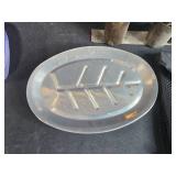 Mixed Household Lot with Metal Flower Cart, Plastic Plates, Drop Cloth, Bulb, and Storage Items