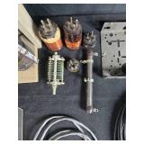 Collection of Vintage Electronic Radio Parts and Hardware Components