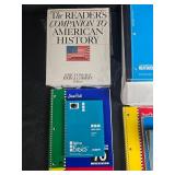 Office Supply Lot with Notebooks, Memo Pads, Book, Organizer, and Casio Printing Calculator