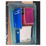 Office Supply Lot with Notebooks, Memo Pads, Book, Organizer, and Casio Printing Calculator