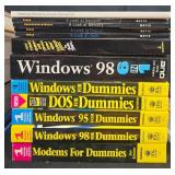 Collection of Computer Guides, Reference Books, and Magazines Including Windows 98, Mac OS, and More