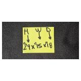 2-Drawer Beige Metal Filing Cabinet 29x15x18 in