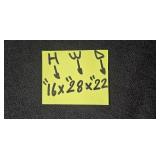 Wooden Coffee Table with Hexagon Pattern Top 16x28x22 Inches