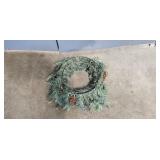 Set of 3 Holiday Wreaths with Ornament Accents and 2 Storage Bags