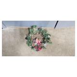 Set of 3 Holiday Wreaths with Ornament Accents and 2 Storage Bags