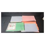 Lot of Office Organizers, Construction Paper, File Folders, and Supplies