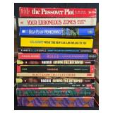 Large Mixed Lot of Paperback Books Including Fiction, Nonfiction, and Reference