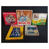 Collection of Vintage Board Games and Puzzle Sets - contents unverified