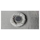 Set of Glass Mixing Bowls with Woven Pot Holders and Weighted Support Pad