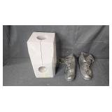 Collection: Coleman 5000 BTU Heater, Sears Craftsman 3 Inch Belt Sander, Boots, Speaker Foam Inserts, and Electronics