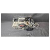 Collection: Coleman 5000 BTU Heater, Sears Craftsman 3 Inch Belt Sander, Boots, Speaker Foam Inserts, and Electronics