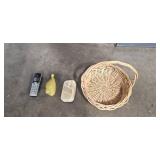 Garden Tool and Glove Lot with Echo Valley Gazing Globe and Accessories