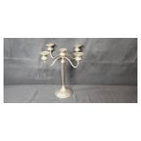Lot of Table Lamps and Metal Candelabra