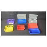 Assorted Office Supplies Lot: Storage Bins, Notebooks, Markers, Calculator, Desk Organizer