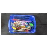 Large Lot of School Supplies and Office Tools with Bilsom Warrior Ear Muffs