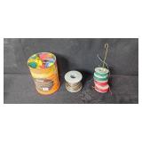 Workshop Supplies Lot: Cleaning Compound, Electrical Parts, Gloves, Abrasive Belts, and Tools