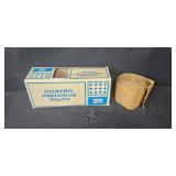 Workshop Supplies Lot: Cleaning Compound, Electrical Parts, Gloves, Abrasive Belts, and Tools