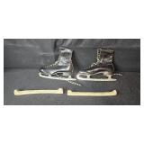 Mixed Lot: J.C. Higgins Ice Skates, Car Care Kit, Drop Cloths, Shredder, and Cleaning Supplies