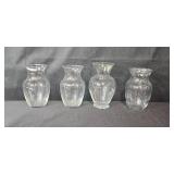 VTG Glass and Metal Decorative Vase, Plate, and Candle Holder Collection