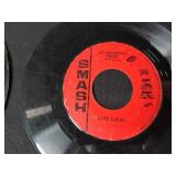 Collection of Vintage 45 RPM Vinyl Records - Motown, Beach Boys, Soul & More - in case records have no covers