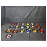 Collection of Vintage 45 RPM Vinyl Records - Motown, Beach Boys, Soul & More - in case records have no covers