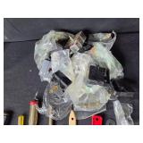 Mixed Lot of Hand Tools, Electrical Parts, Insect Shirt, and Cleaning Items