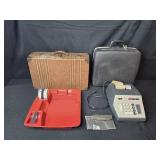 SCM M.C.R. 890 Electric Adding Machine with Accessories and Vintage Cases