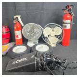 Household Miscellaneous Lot with Foot Spa, Table Cover, Wheels, and More