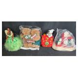 Holiday Figurine and Plush Collection with Musical Snoopy, Snowmen, and Penguins