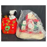 Holiday Figurine and Plush Collection with Musical Snoopy, Snowmen, and Penguins
