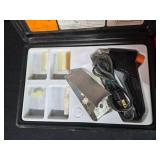 ? Mixed Hand Tools, Art Supplies, Storage Boxes and Cat Poster Lot