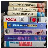 Collection of Books, VHS Tapes, and Reference Materials
