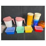 Garden and Household Mixed Lot: Pitchers, Storage Containers, Plant Accessories, Decor Items