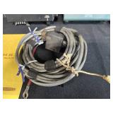 Heathkit HR-13 DC Power Supply, HS-24 Mobile Speaker, Manuals, Cables, and Assorted Planters