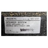 Household Miscellaneous Lot with Sony SS-U31 Speakers, Headphones, Planters, and Kitchenware