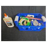 Office Supplies and Organizational Lot with Books, Magazine File, Mouse, Clips and More - content quantities unverified