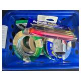 Office Supplies and Organizational Lot with Books, Magazine File, Mouse, Clips and More - content quantities unverified