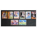 Collection of Baseball Trading Cards in Storage Box