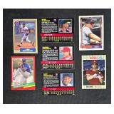 Collection of Baseball Trading Cards in Storage Box