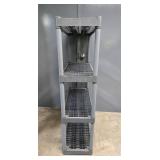 Plano 4-Tier Plastic Storage Shelf Unit 56in H x 34in W x 14in D