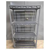 Plano 4-Tier Heavy Duty Plastic Shelving Unit 56x34x14 Inches
