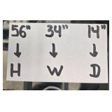 Plano 4-Tier Heavy Duty Plastic Shelving Unit 56x34x14 Inches