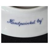 Collection of Decorative Plates, Coalport Bone China, Otagiri Salt and Pepper, and Caughley Mask-Head Jug