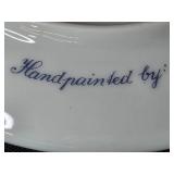 Collection of Decorative Plates, Coalport Bone China, Otagiri Salt and Pepper, and Caughley Mask-Head Jug