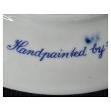 Collection of Decorative Plates, Coalport Bone China, Otagiri Salt and Pepper, and Caughley Mask-Head Jug