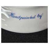 Collection of Decorative Plates, Coalport Bone China, Otagiri Salt and Pepper, and Caughley Mask-Head Jug