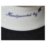 Collection of Decorative Plates, Coalport Bone China, Otagiri Salt and Pepper, and Caughley Mask-Head Jug