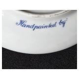 Collection of Decorative Plates, Coalport Bone China, Otagiri Salt and Pepper, and Caughley Mask-Head Jug